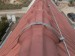 Detail upevnění na hřebeni střechy